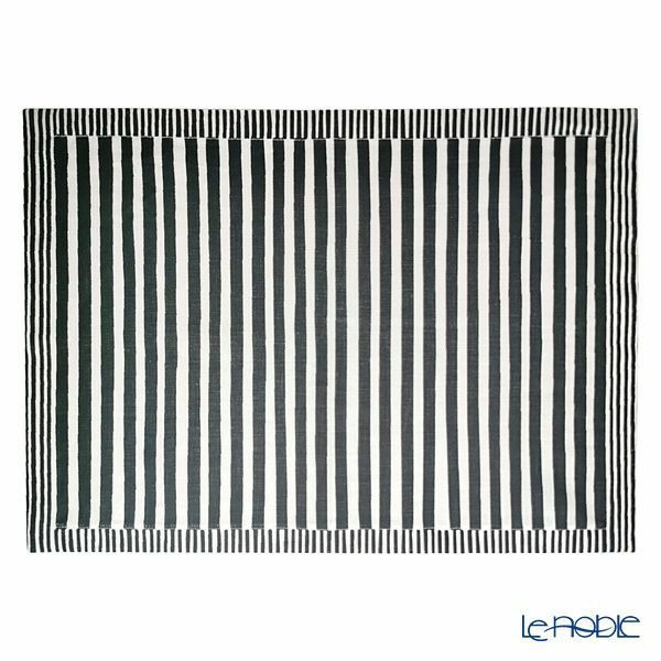 ワオ・ラ・ターブル ミス・オーレリー ランチョンマット 2枚セット レッド＆ブラック 46×33cm リネン製