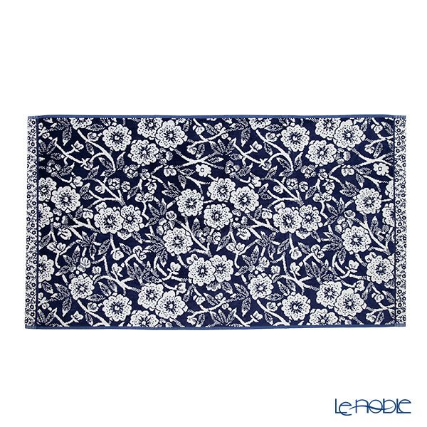 バーレイ ブルーキャリコ フェイスタオル ペア Burleigh × Bedeck コットン 50×90【大きめサイズ】