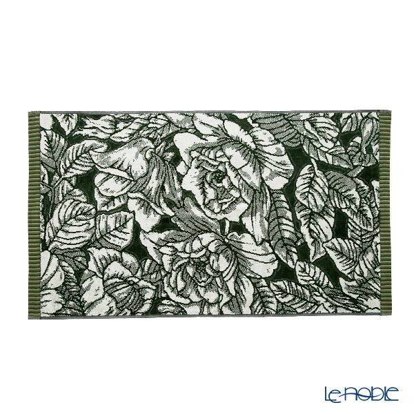 バーレイ グリーンハイビスカス フェイスタオル ペア Burleigh × Bedeck コットン 50×90【大きめサイズ】