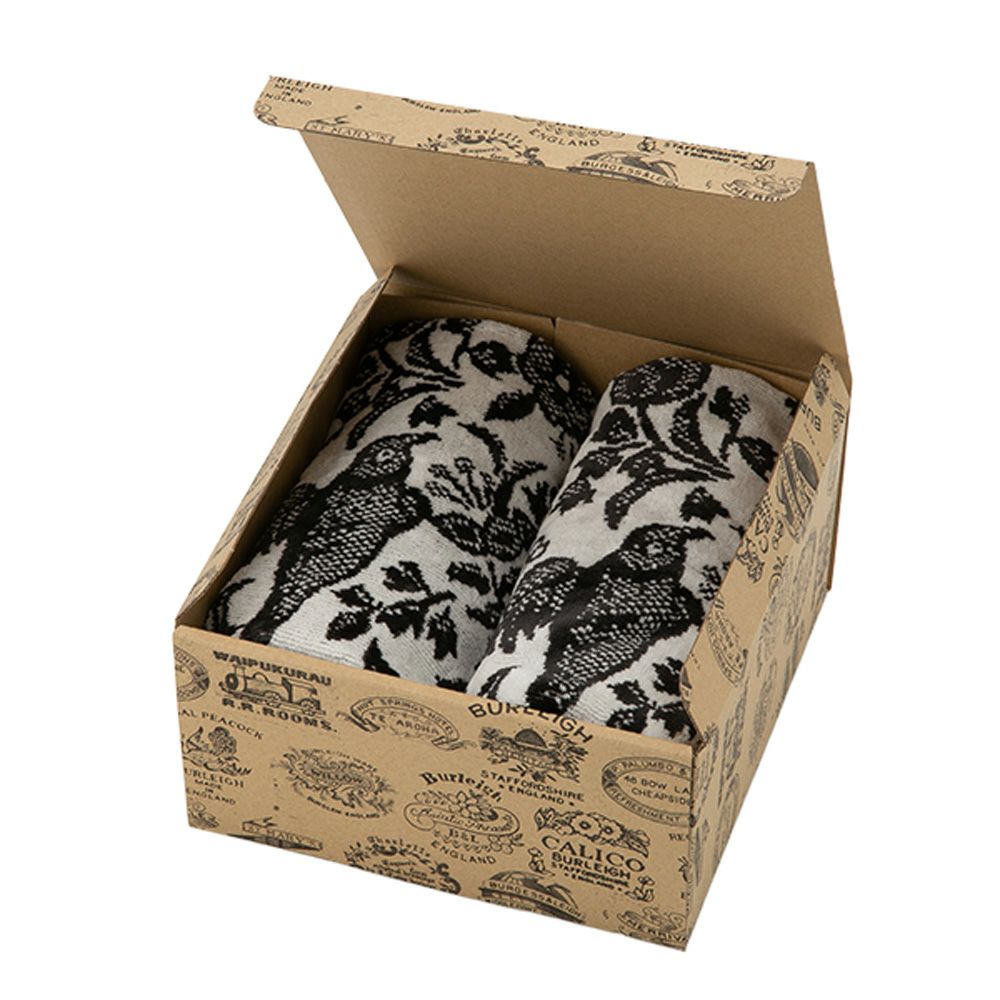 バーレイ ブラックリーガルピーコック フェイスタオル ペア Burleigh × Bedeck コットン 50×90【大きめサイズ】