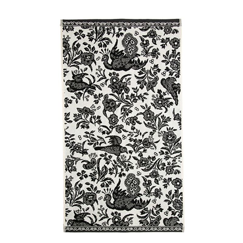 バーレイ ブラックリーガルピーコック フェイスタオル Burleigh × Bedeck コットン 50×90【大きめサイズ】