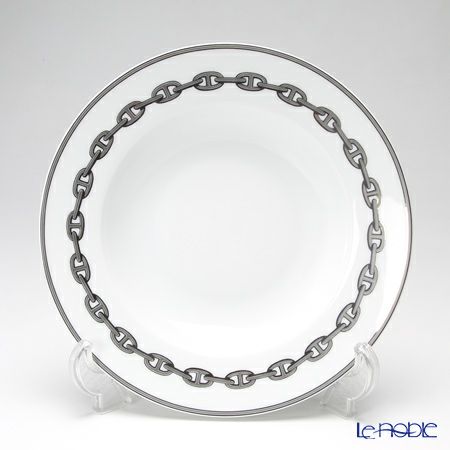 エルメス（HERMES） シェーヌ ダンクル プラチナ スーププレート 22cm