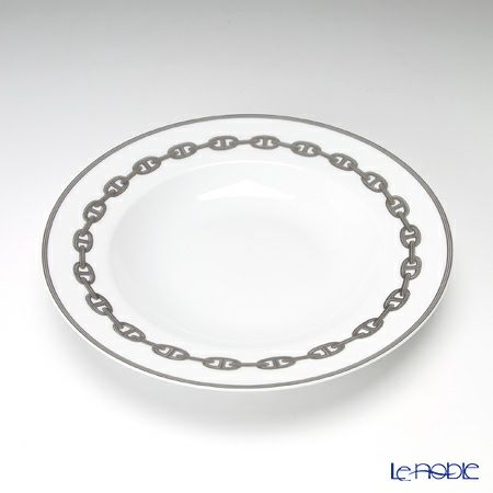 エルメス（HERMES） シェーヌ ダンクル プラチナ スーププレート 22cm