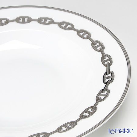 エルメス（HERMES） シェーヌ ダンクル プラチナ スーププレート 22cm