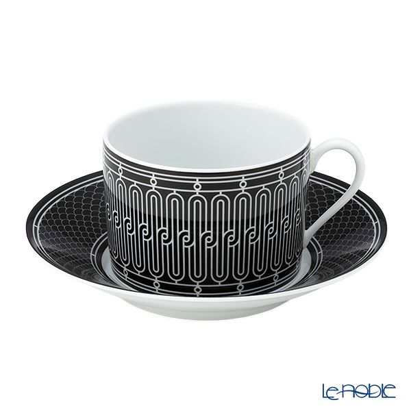 エルメス（HERMES） H Deco アッシュデコ モーニングカップ＆ソーサー 340ml 037015P
