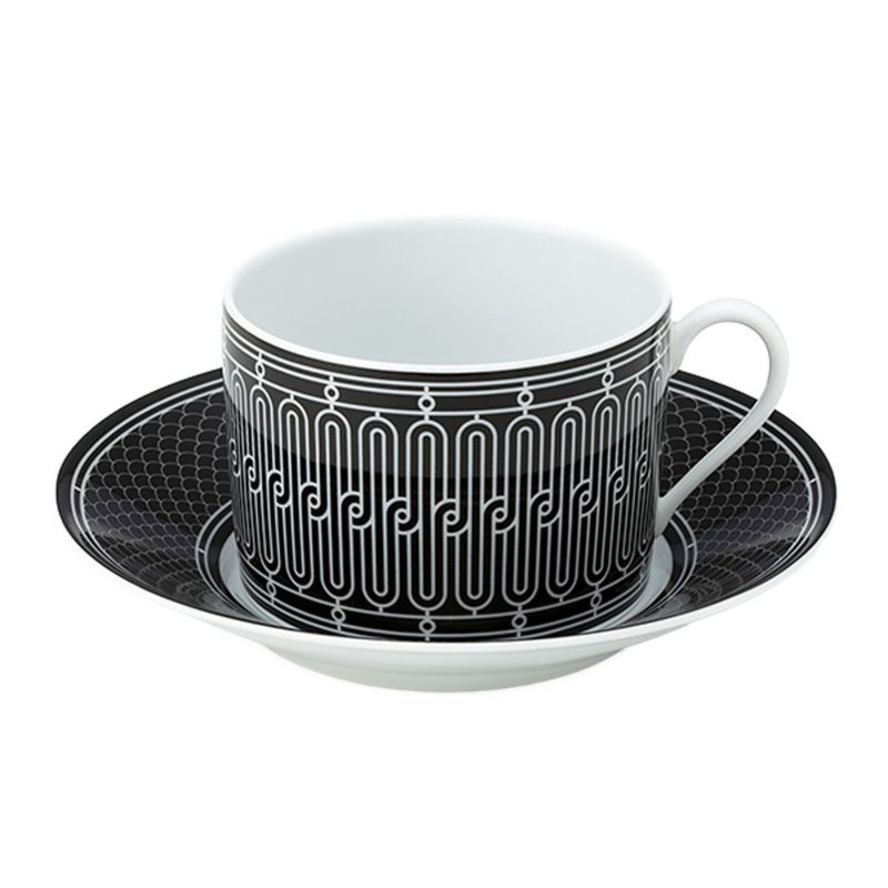 エルメス（HERMES） H Deco アッシュデコ モーニングカップ＆ソーサー 340ml 037015P