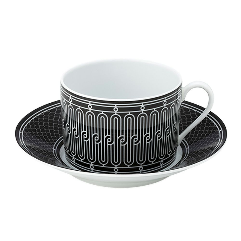 エルメス（HERMES） H Deco アッシュデコ モーニングカップ＆ソーサー 340ml 037015P