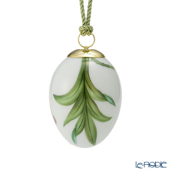 ロイヤルコペンハーゲン（Royal Copenhagen）スプリングコレクション 2026 イースターエッグ ポピー ラージフラワー H6cm 1083132※画像の紐のお色は一例※