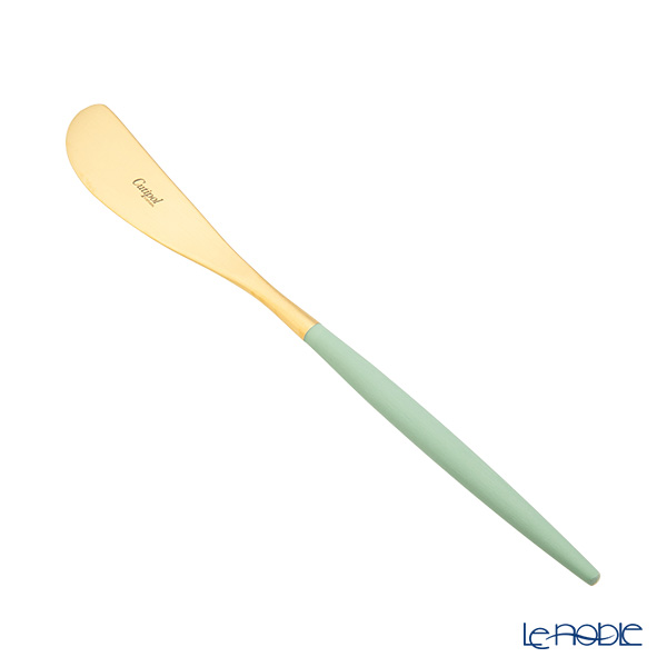 クチポール ゴア GOA セラドン／ゴールド バタースプレッダー（バターナイフ） 17cm マット仕上げ