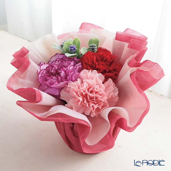 【母の日 花と暮らしギフト】 【5／6～5／10のお届け】アレンジメントふわふわアレンジ T-3／81029 カーネーション＆造花