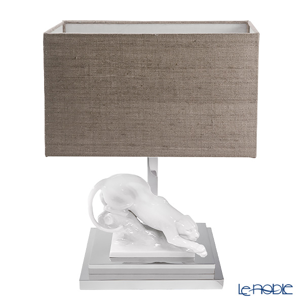 【メーカー取り寄せ商品】マイセン（Meissen）テーブルランプ パンサー コンセント式（日本仕様） 44cm 豹／ヒョウ 000000／78M16