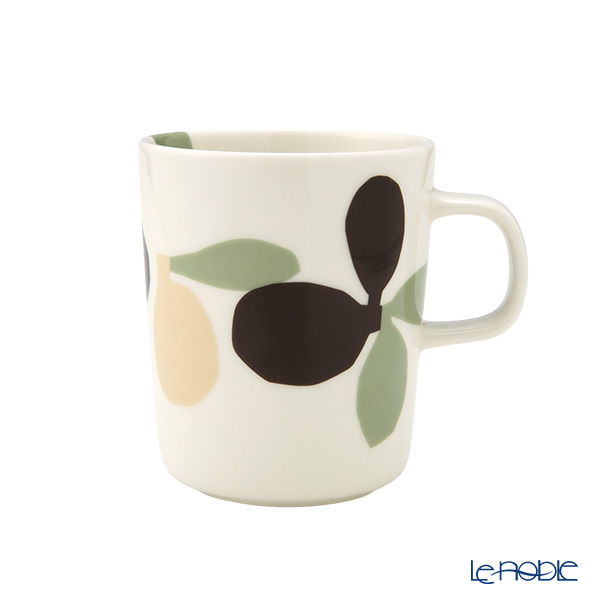 マリメッコ（marimekko） Omppo オンッポ／リンゴ マグカップ 250ml セージ×ブラウン 075722-169／26SS