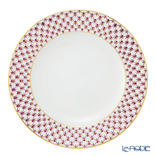 ロシア食器 インペリアル・ポーセリン ブルース（ピンクネット） プレート 27cm New