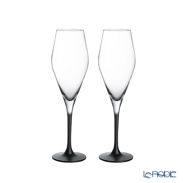 ビレロイ＆ボッホ（Villeroy＆Boch）マニュファクチャー ロック シャンパングラス 25cm ペア 315804
