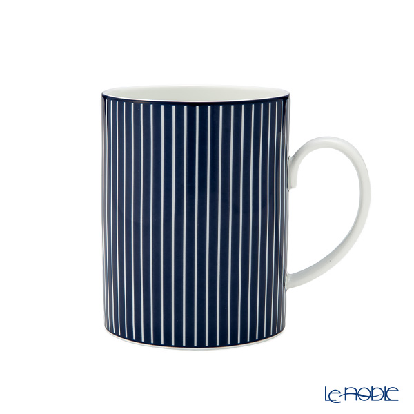 ウェッジウッド（Wedgwood） ジオブルー マグカップ 350ml ピンストライプ ブルー