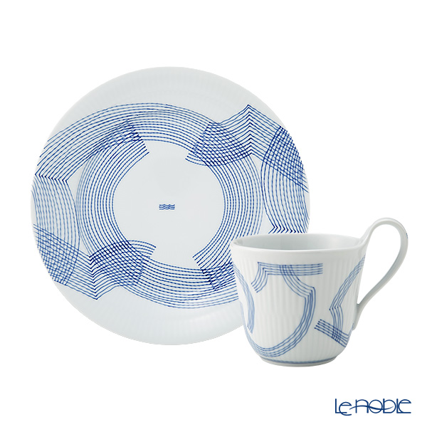 ロイヤルコペンハーゲン（Royal Copenhagen） モチーフ 2点セット マグカップ＆プレート22cm