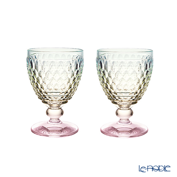 ビレロイ＆ボッホ（Villeroy＆Boch） ボストン ワイングラス パール 12cm 220ml ペア【※1脚ずつ別々のお箱になります。】