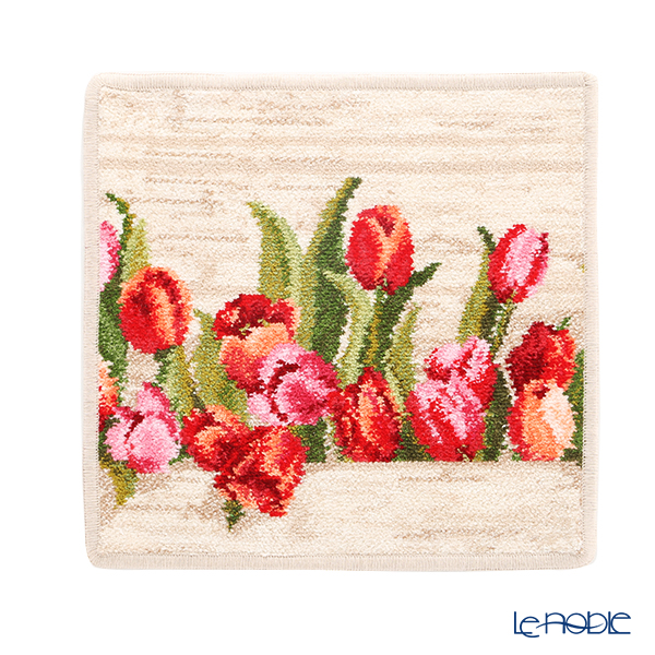 フェイラー ハンドタオル（ハンカチ） アムステルダム （チューリップ） ベージュ 25×25cm