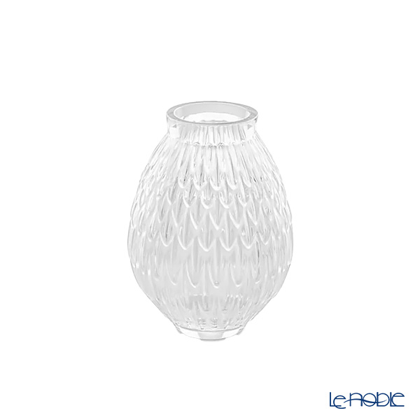ラリック プリュム ベース（花瓶）PM クリア 14.7cm 10758200