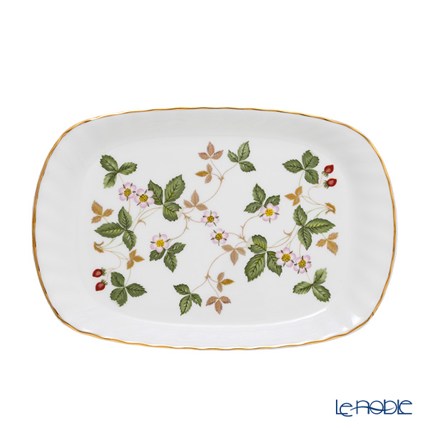 ウェッジウッド（Wedgwood） ワイルドストロベリー スパイラルトレイ 21×14cm
