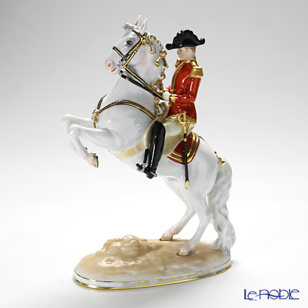 アウガルテン（AUGARTEN） フィギュリン（011210） スペイン乗馬学校 クールベット 28cm 1595